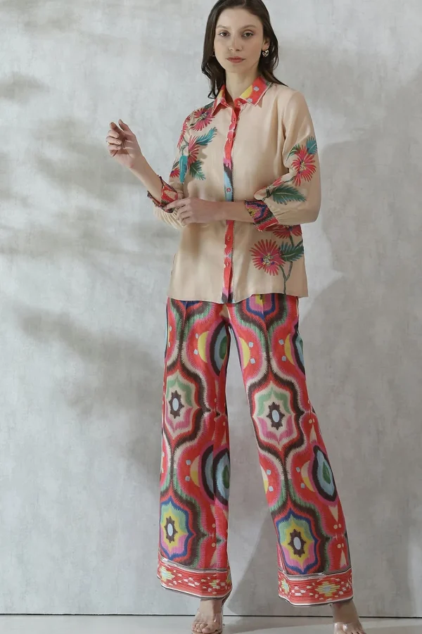 RANNA GILL Aepen Pants Multi Flash Sale
