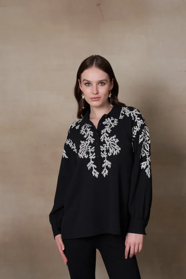 RANNA GILL Aisa Blouse Black Store
