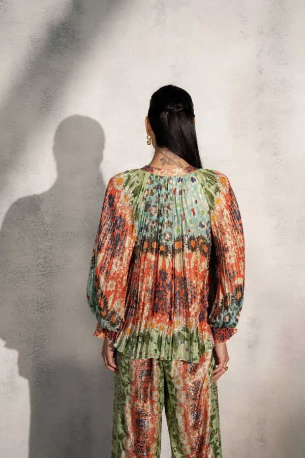 RANNA GILL Alani Blouse Multi Flash Sale