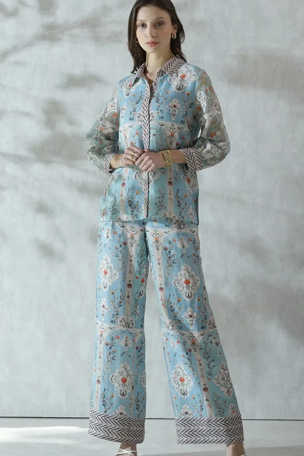 RANNA GILL Aliza Blouse Blue Discount