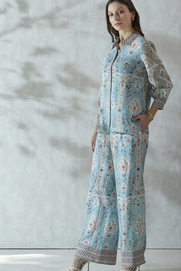 RANNA GILL Aliza Blouse Blue Discount