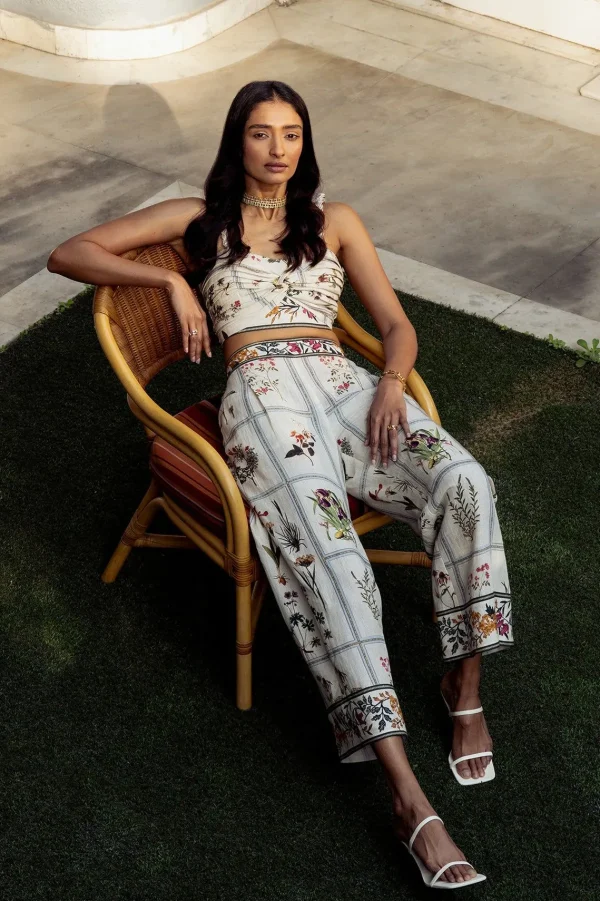 RANNA GILL Amanda Pant Off White Cheap