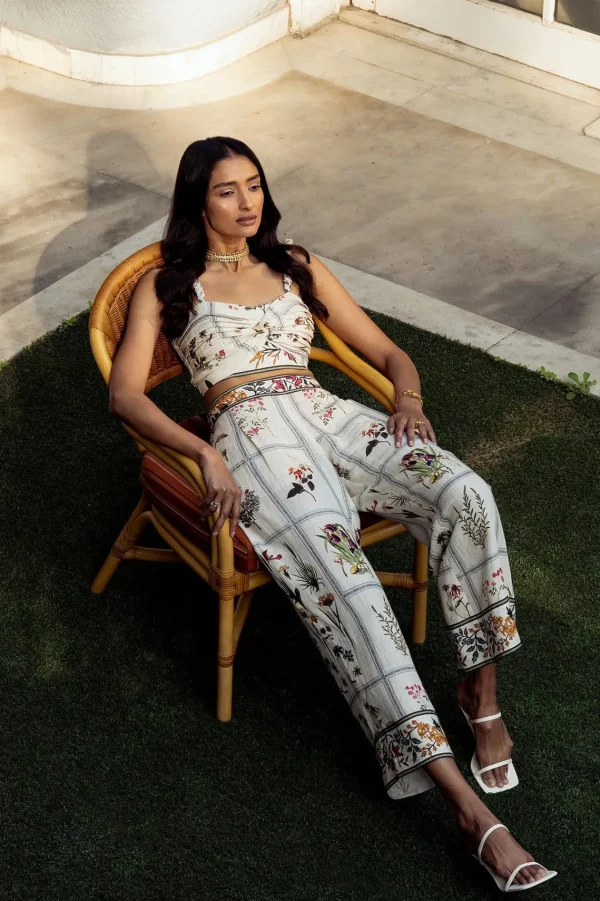 RANNA GILL Amanda Pant Off White Cheap