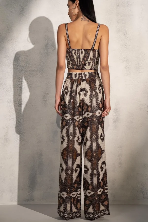 RANNA GILL Amelia Pant Brown Discount