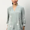 RANNA GILL Anna Blouse Frosty Green Outlet