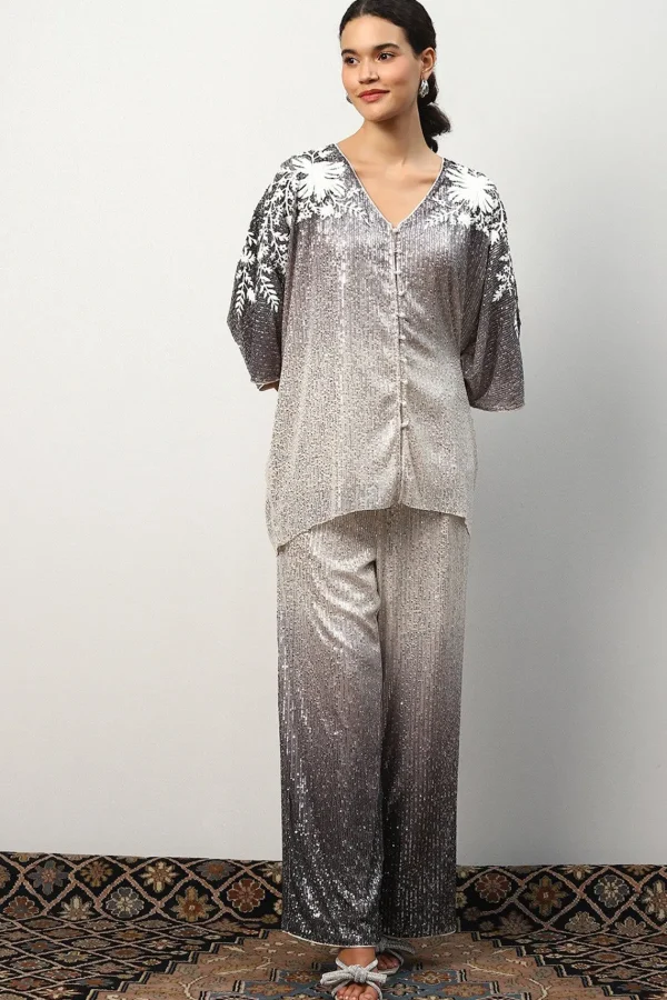 RANNA GILL Aria Matching Set Black Ombrey Clearance