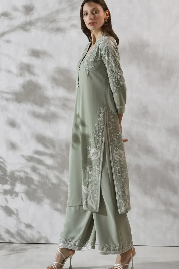 RANNA GILL Avani Tunic Set Celadon Outlet