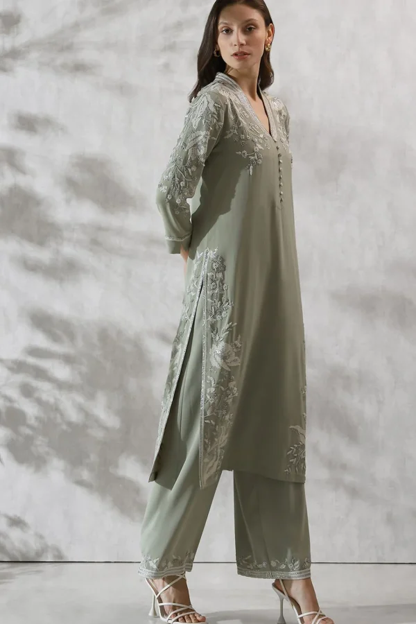 RANNA GILL Avani Tunic Set Celadon Outlet
