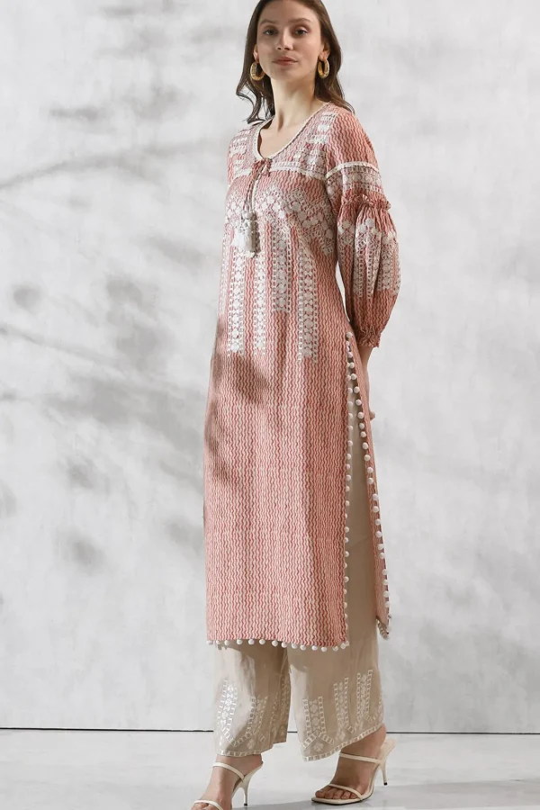 RANNA GILL Bela Tunic Set Red Outlet