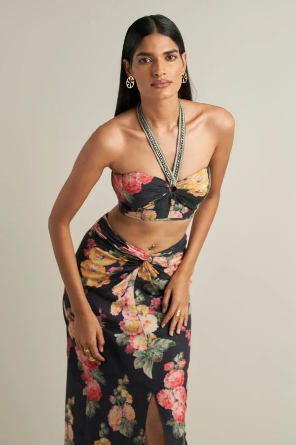 RANNA GILL Betsy Bustier Tile Bloom Clearance