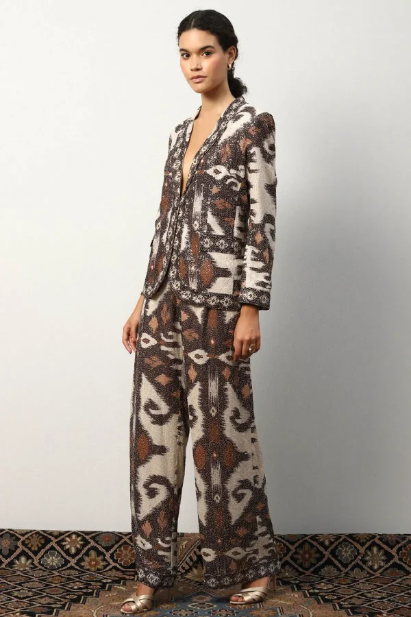 RANNA GILL Blair Jacket Brown New