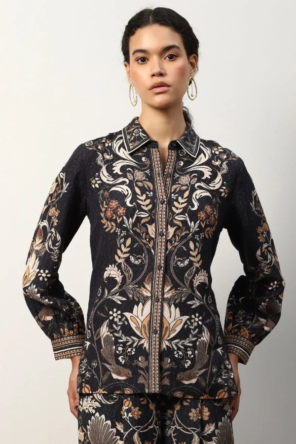 RANNA GILL Celia Blouse Black Sale