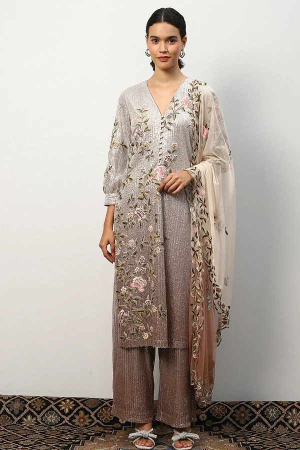 RANNA GILL Cienna Tunic Set Grey Hot