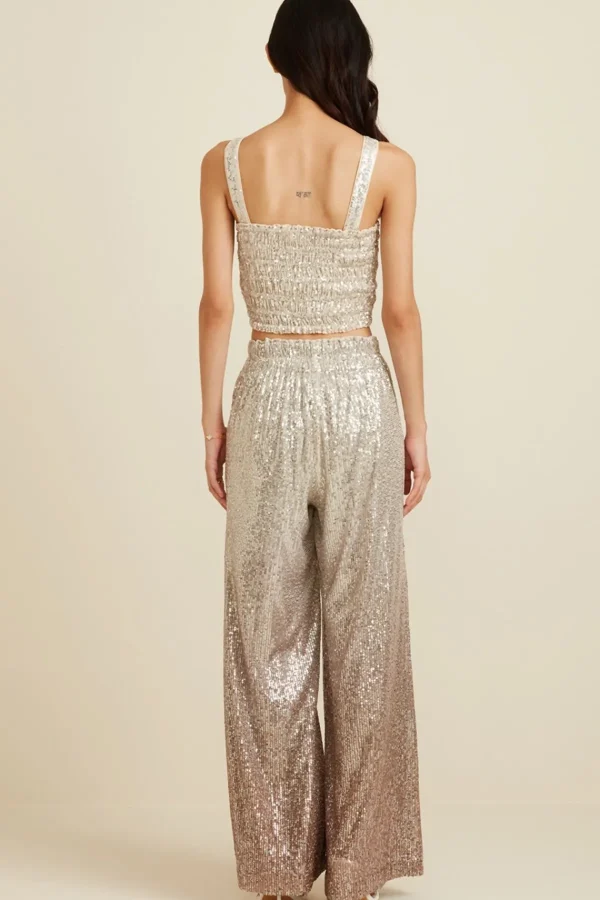 RANNA GILL Cleo Pants Beige Ombrey Cheap