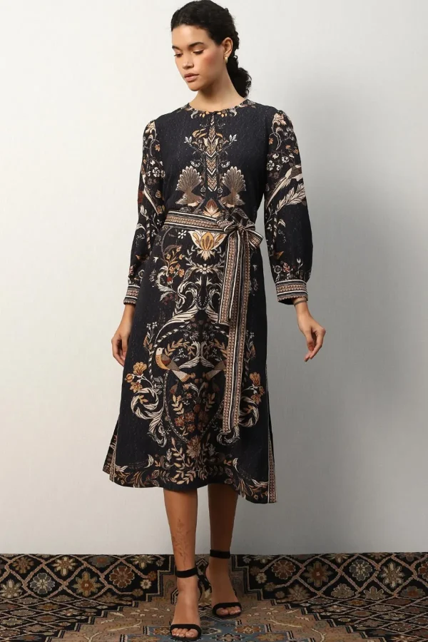 RANNA GILL Darlie Dress Black Discount