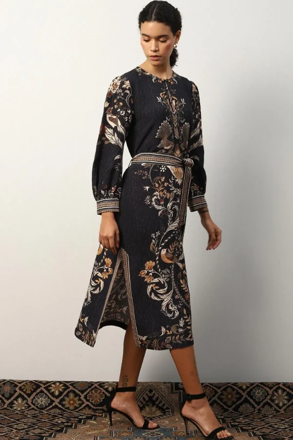 RANNA GILL Darlie Dress Black Discount