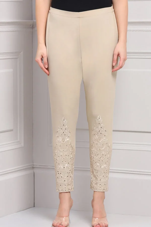 RANNA GILL Diana Pant Beige Sale