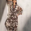 RANNA GILL Elleson Blouse Brown Flash Sale