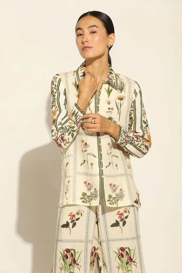 RANNA GILL Emma Blouse Off White Clearance