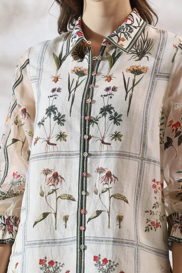 RANNA GILL Emma Blouse Off White Clearance