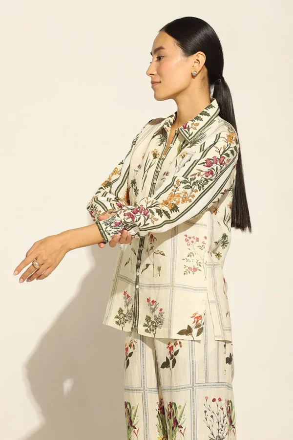 RANNA GILL Emma Blouse Off White Clearance