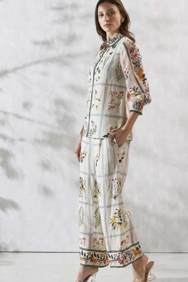 RANNA GILL Emma Blouse Off White Clearance