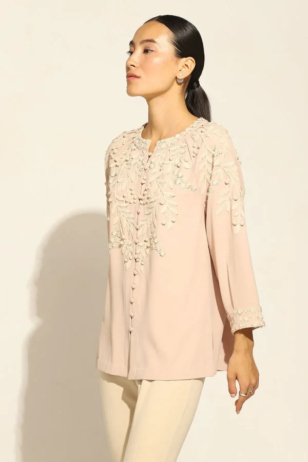 RANNA GILL Genesis Blouse Salmon Clearance