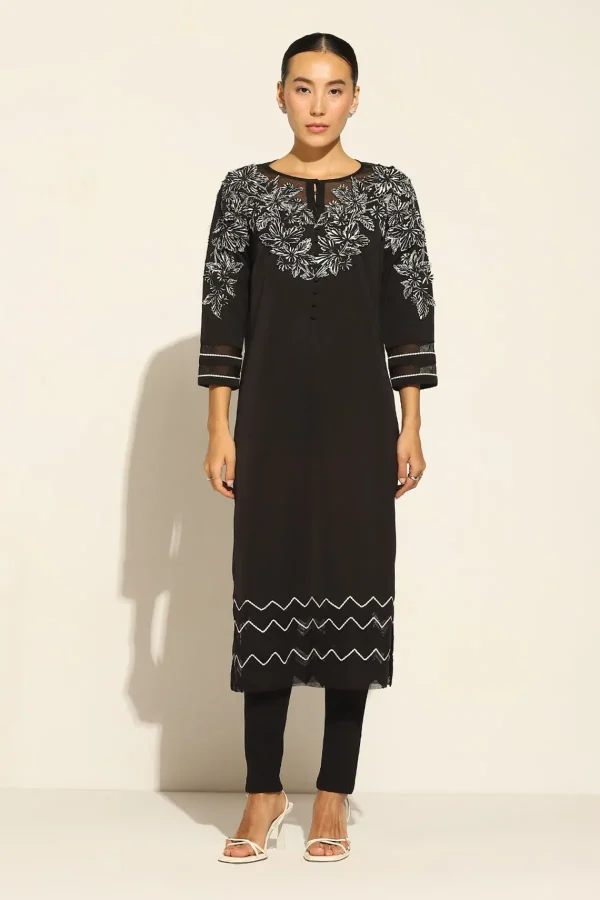 RANNA GILL Grace Tunic Black Cheap