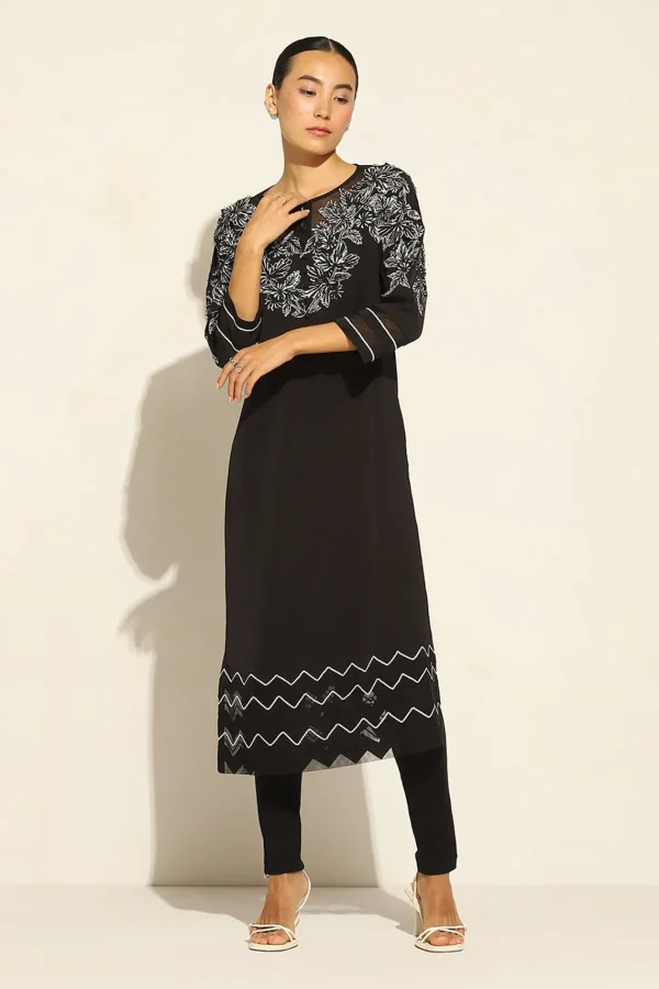 RANNA GILL Grace Tunic Black Cheap