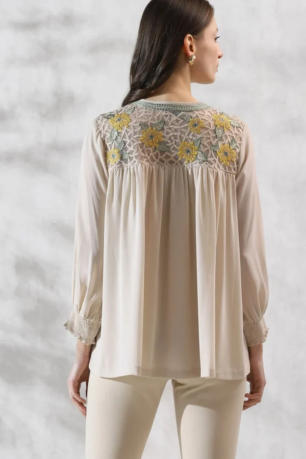 RANNA GILL Indya Blouse Birch Cheap