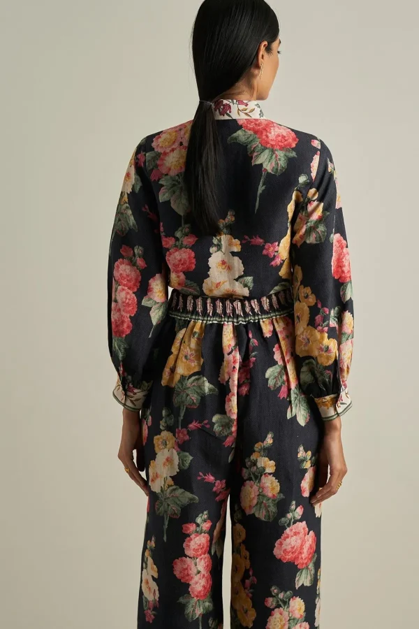 RANNA GILL Janis Blouse Black Cheap