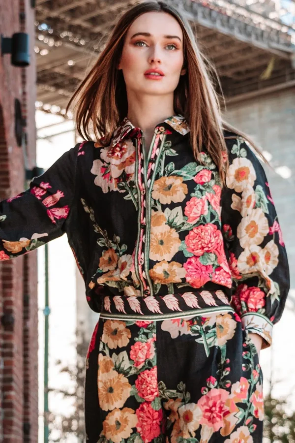 RANNA GILL Janis Matching Set Black Flash Sale