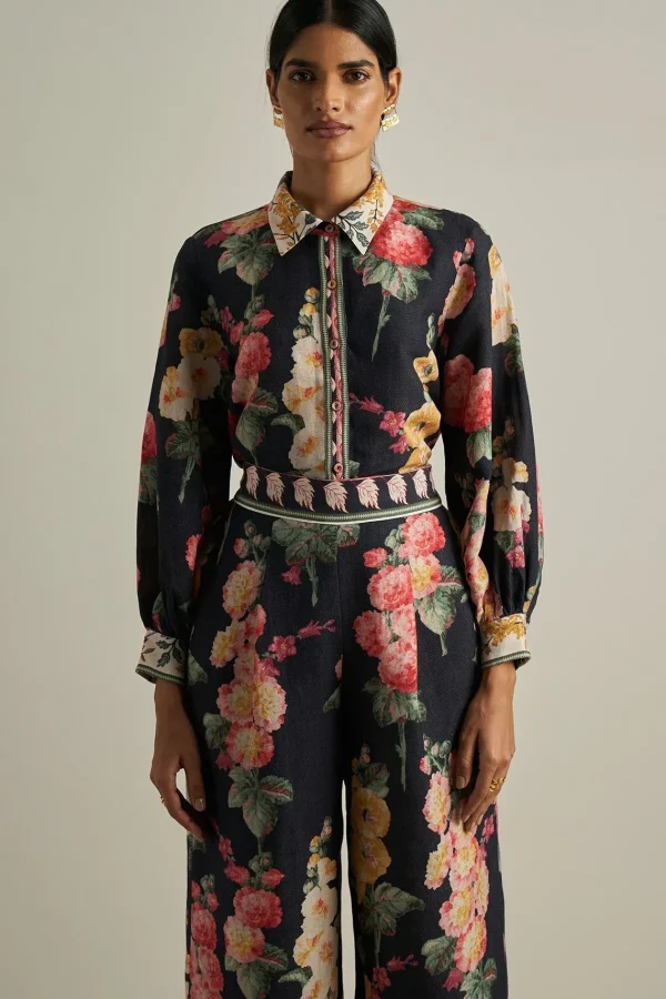 RANNA GILL Janis Matching Set Black Flash Sale