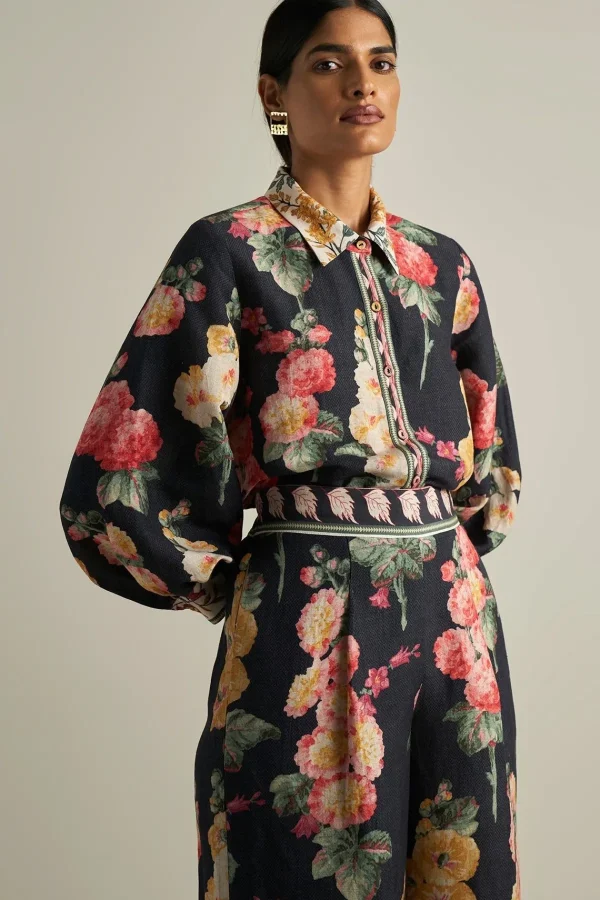 RANNA GILL Janis Matching Set Black Flash Sale