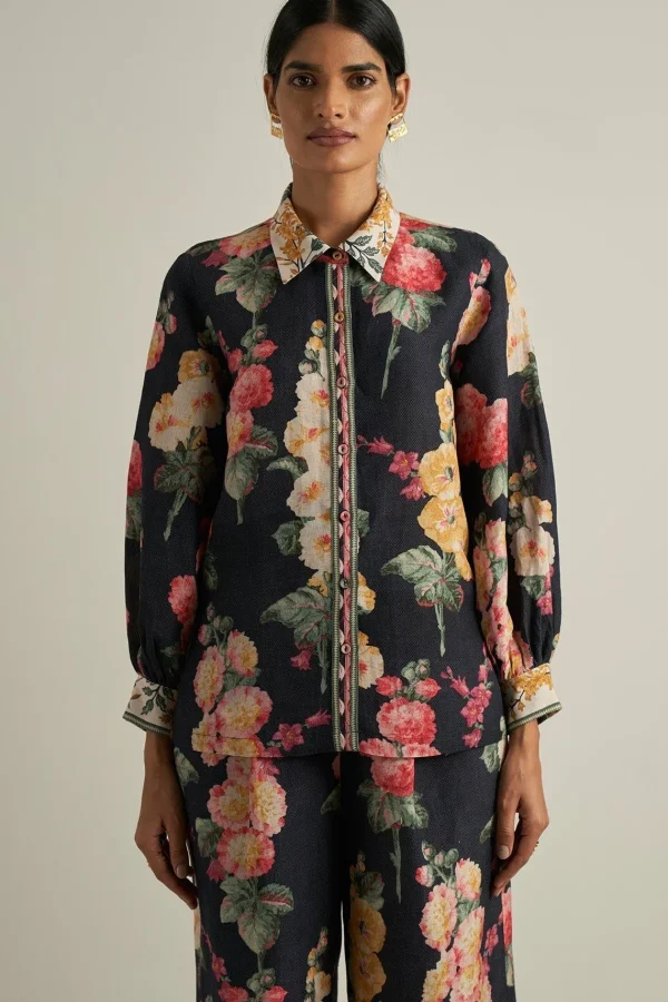 RANNA GILL Janis Matching Set Black Flash Sale