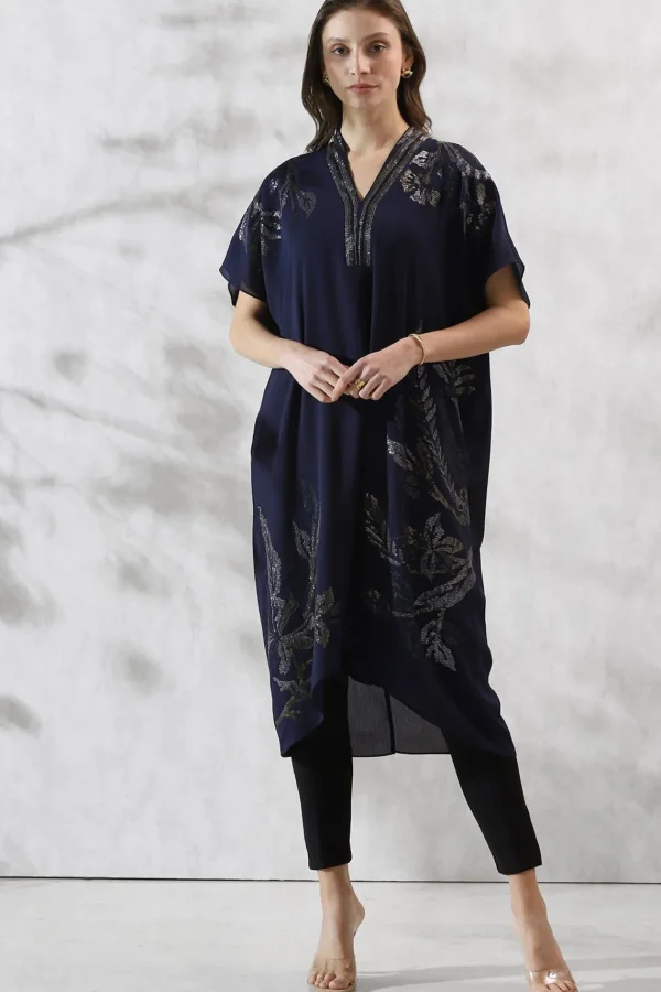 RANNA GILL Jenna Tunic Navy Blue Clearance