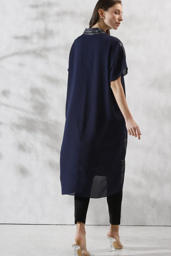 RANNA GILL Jenna Tunic Navy Blue Clearance