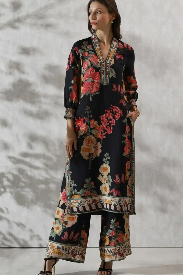 RANNA GILL Jennifer Tunic Navy Blue Fashion