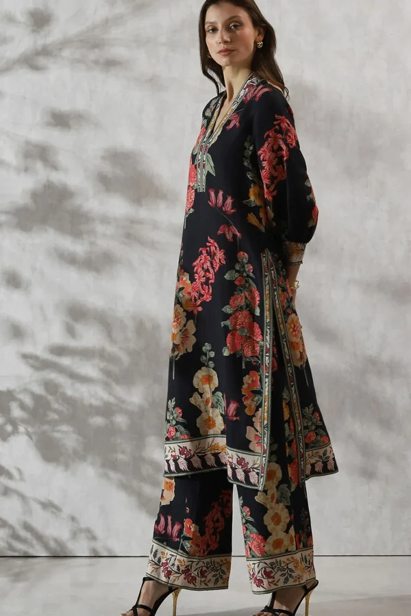 RANNA GILL Jennifer Tunic Navy Blue Fashion