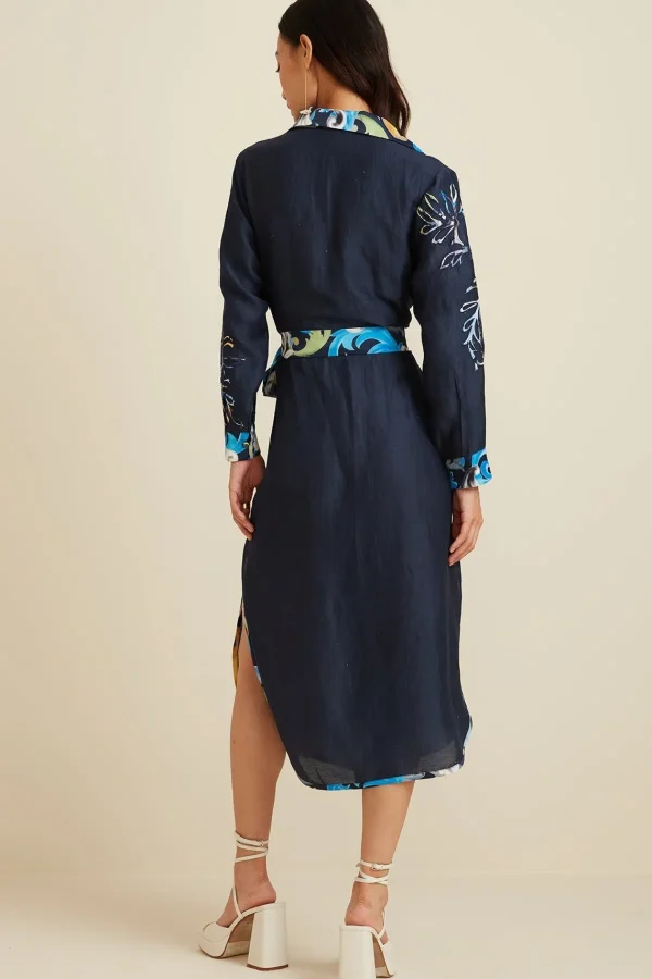 RANNA GILL Kinsley Dress Navy New