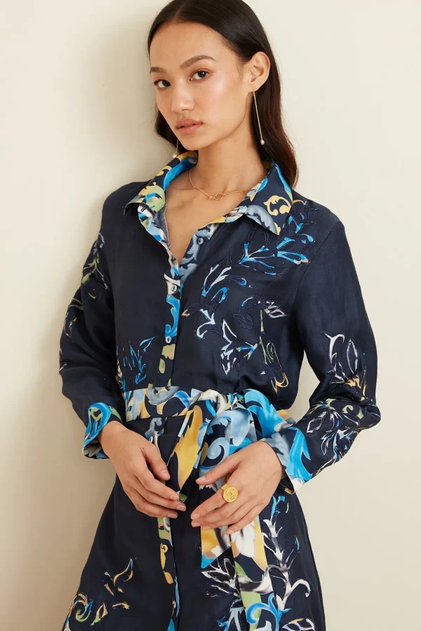 RANNA GILL Kinsley Dress Navy New