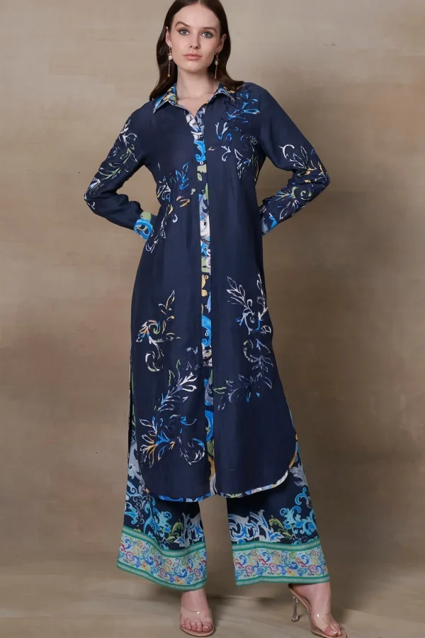 RANNA GILL Kinsley Tunic Set Navy Store