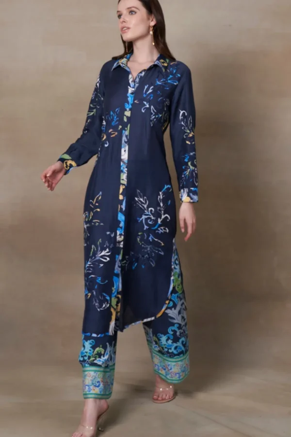 RANNA GILL Kinsley Tunic Set Navy Hot