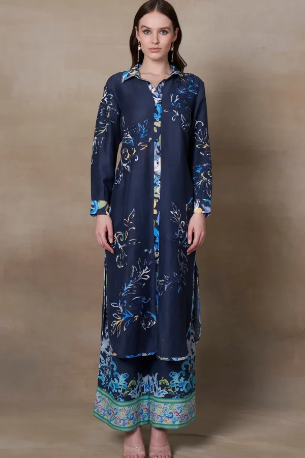 RANNA GILL Kinsley Tunic Set Navy Store