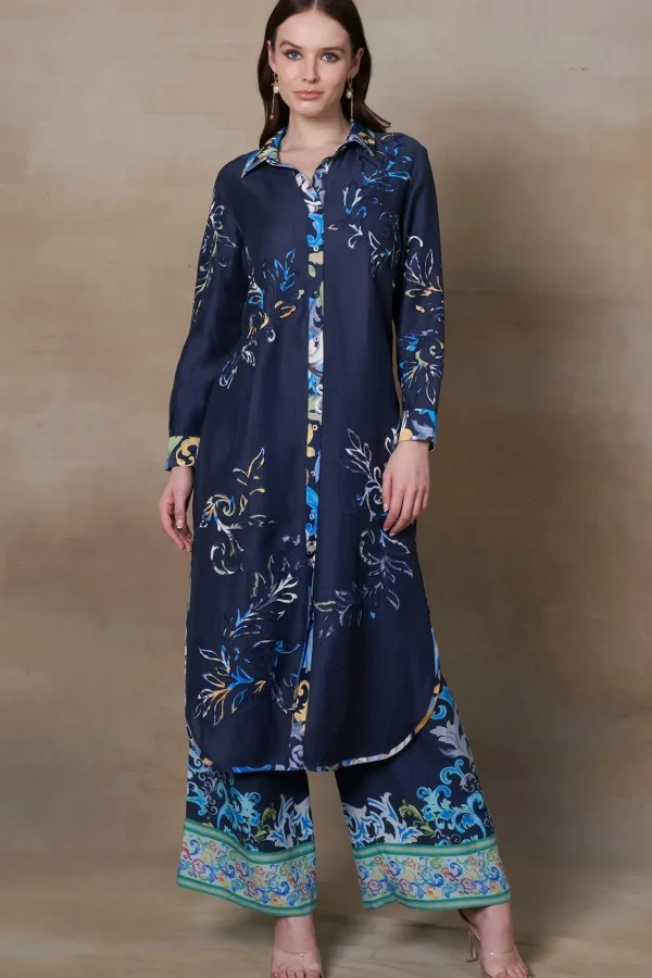 RANNA GILL Kinsley Tunic Set Navy Store