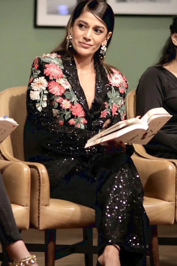 RANNA GILL Koel Puri In Palermo 3D Embroidered Sequin Jacket Black Discount