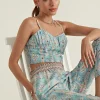 RANNA GILL Leah Bustier Blue Online