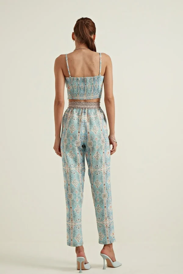 RANNA GILL Leah Bustier Blue Cheap