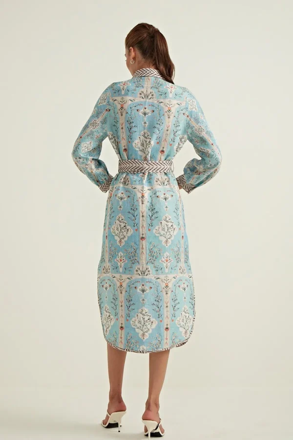 RANNA GILL Louisa Tunic Dress Blue Discount
