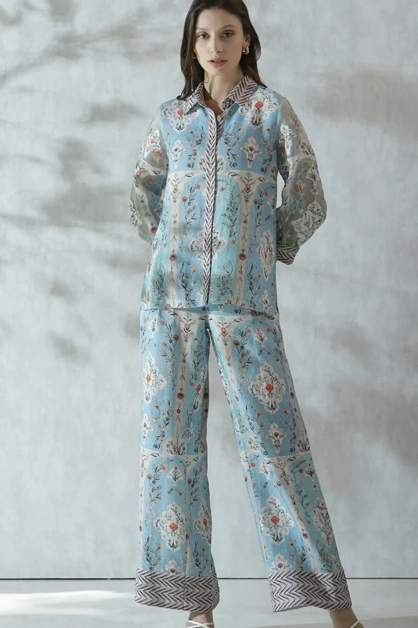 RANNA GILL Louise Pant Blue Discount
